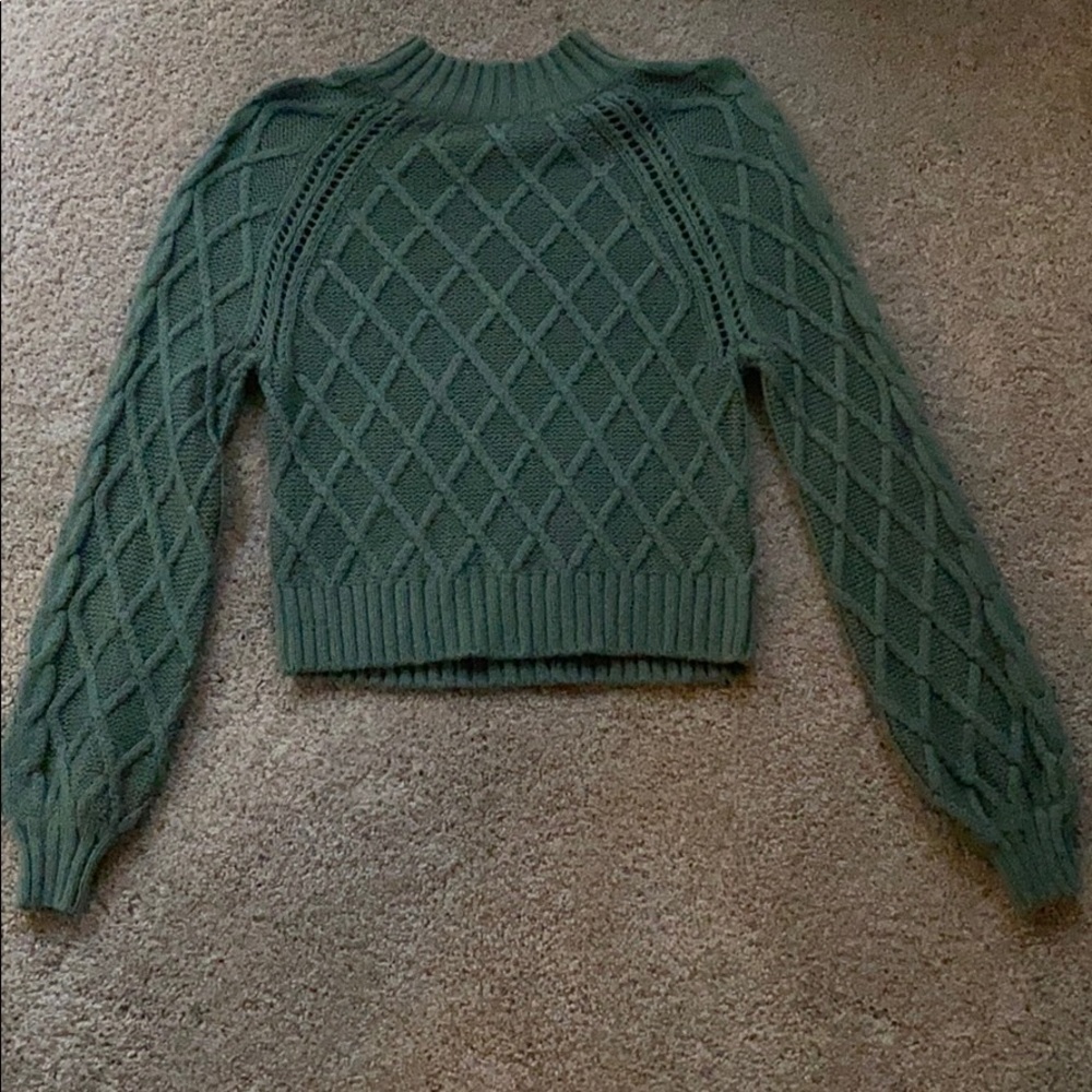 Army Green AE Turtleneck Sweater